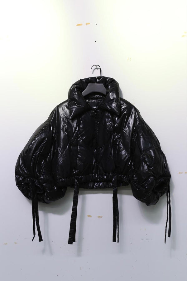 CHENPENG leaf down jacket CP22AWJ011 oil surface black